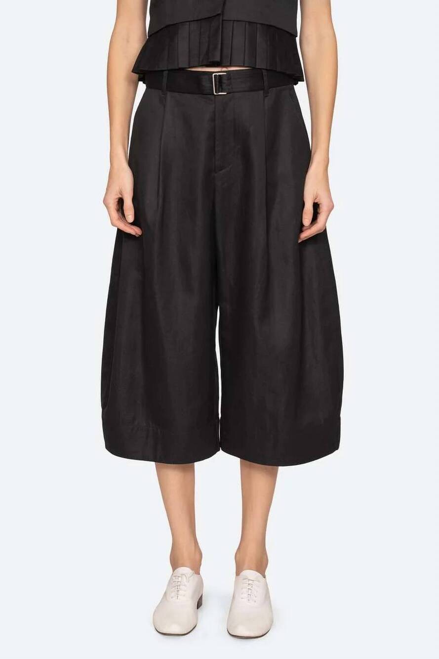 NEW SEA angelina culotte pant in black